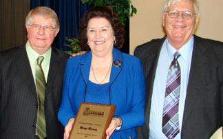 margo receiving award